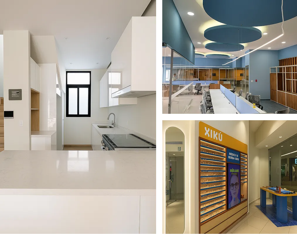 Collage de proyectos de Bulldog Design